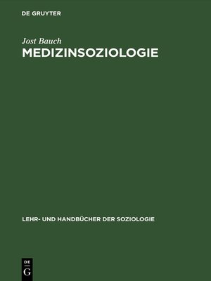 cover image of Medizinsoziologie